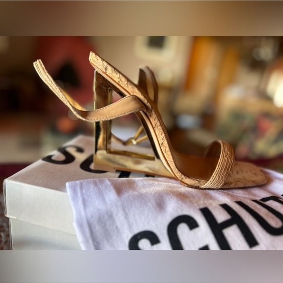 NIB Schutz Filipa Natural Heels 9.5 - Picture 5 of 8